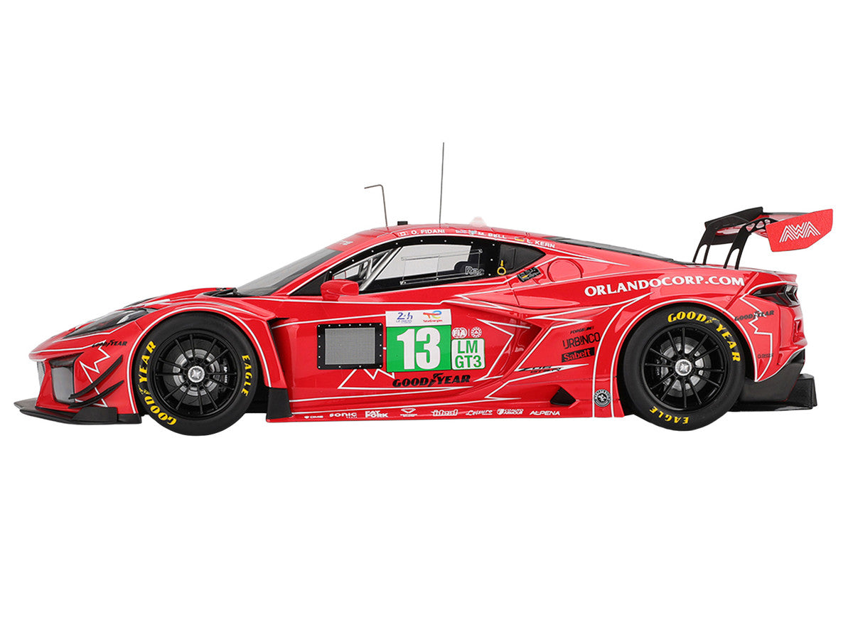 Chevrolet Corvette Z06 GT3.R #13 Matt Bell - Orey Fidani - Lars Kern "AWA Racing" "24 Hours of Le Mans" (2025) 1/18 Model Car by Top Speed LuxuryLifeWay Online Store