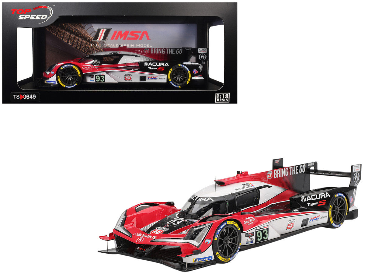Acura ARX-06 #93 Alex Palou - Renger van der Zande - Nick Yelloly "Acura Meyer Shank Racing" 3rd Place GTP IMSA "12 Hours of Sebring" (2025) 1/18 Model Car by Top Speed LuxuryLifeWay Online Store