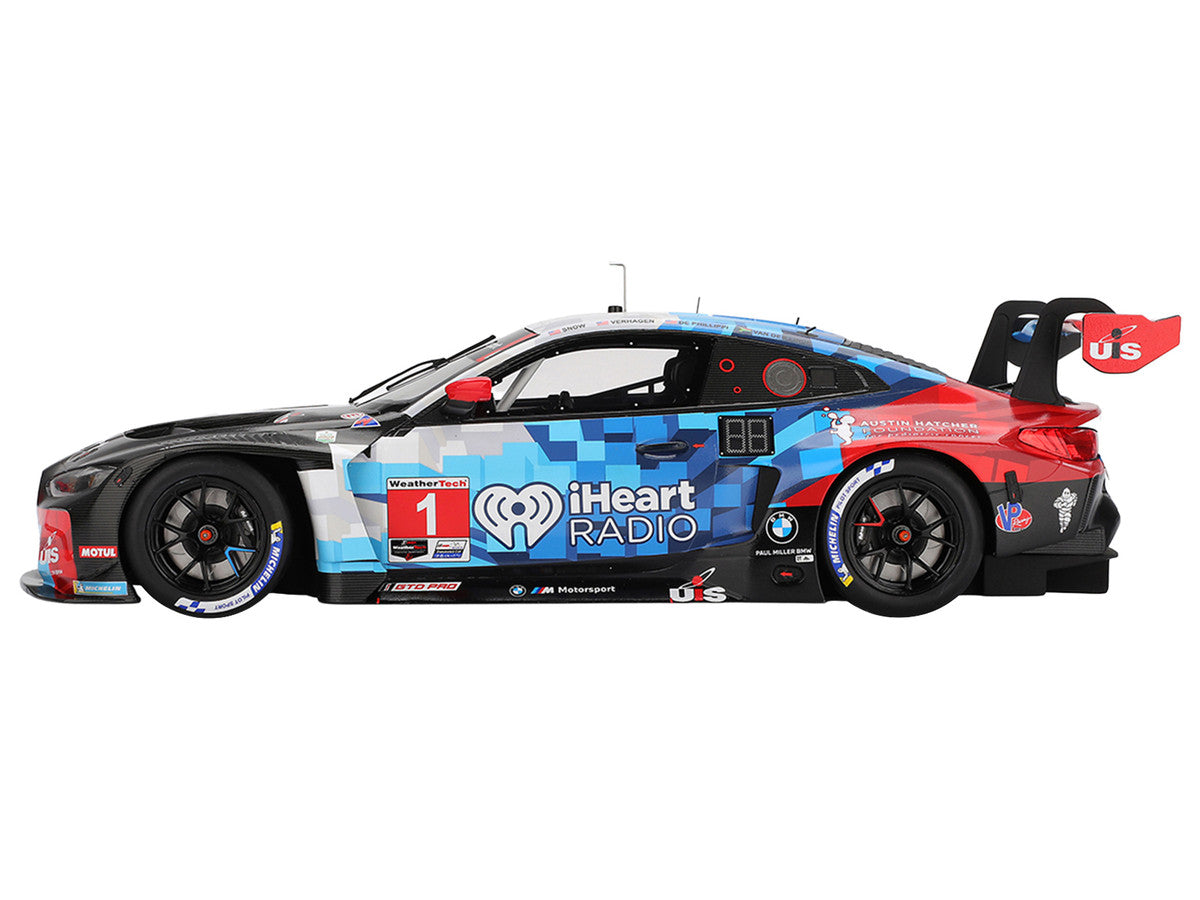 BMW M4 GT3 EVO #1 Connor De Phillippi - Madison Snow - Neil Verhagen - Kelvin van der Linde "Paul Miller Racing" IMSA "24 Hours of Daytona" (2025) 1/18 Model Car by Top Speed LuxuryLifeWay Online Store