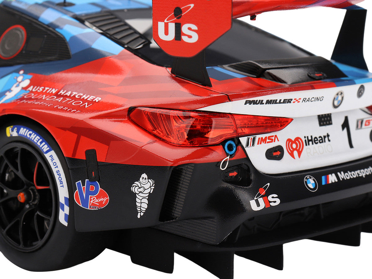 BMW M4 GT3 EVO #1 Connor De Phillippi - Madison Snow - Neil Verhagen - Kelvin van der Linde "Paul Miller Racing" IMSA "24 Hours of Daytona" (2025) 1/18 Model Car by Top Speed LuxuryLifeWay Online Store