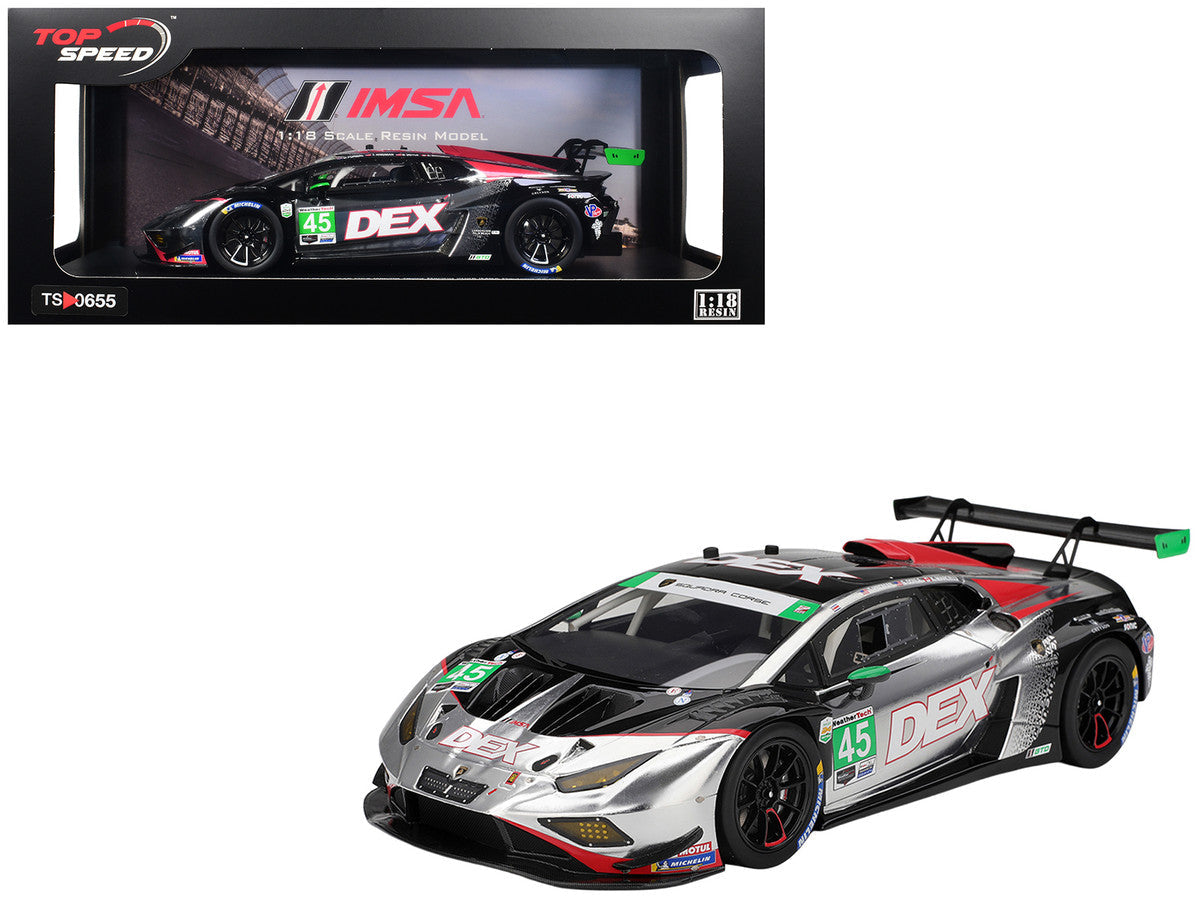 Lamborghini Huracan GT3 EVO2 #45 Graham Doyle - Danny Formal - Trent Hindman - Kyle Marcelli "Wayne Taylor Racing" IMSA "24 Hours of Daytona" (2025) 1/18 Model Car by Top Speed LuxuryLifeWay Online Store