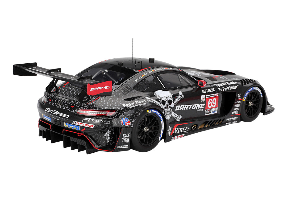 Mercedes-AMG GT3 EVO #69 Anthony Bartone - Maxime Martin - Fabian Schiller - Luca Stolz "GetSpeed" IMSA "24 Hours of Daytona" (2025) 1/18 Model Car by Top Speed LuxuryLifeWay Online Store