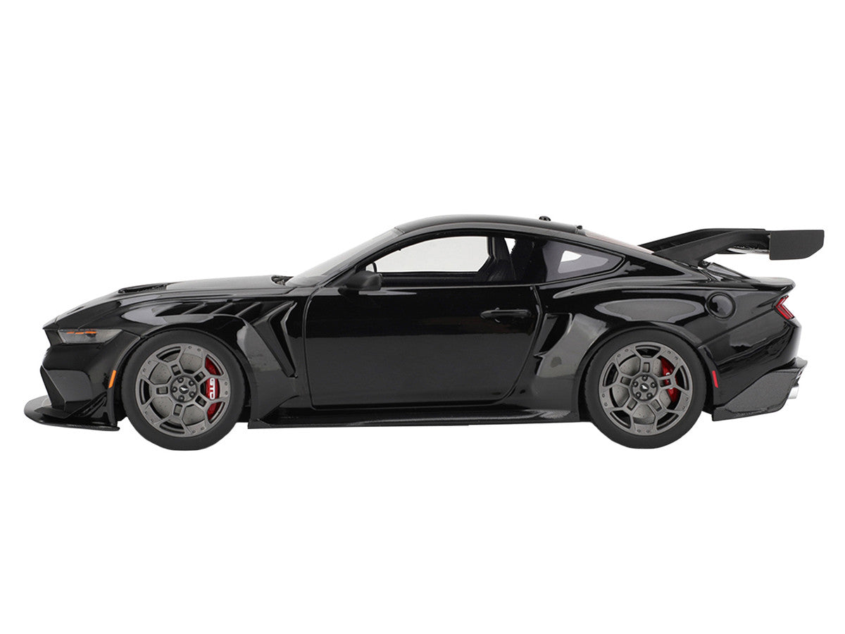 Ford Mustang GTD Shadow Black with Red Stripe 1/18 Model Car by Top Speed LuxuryLifeWay Online Store