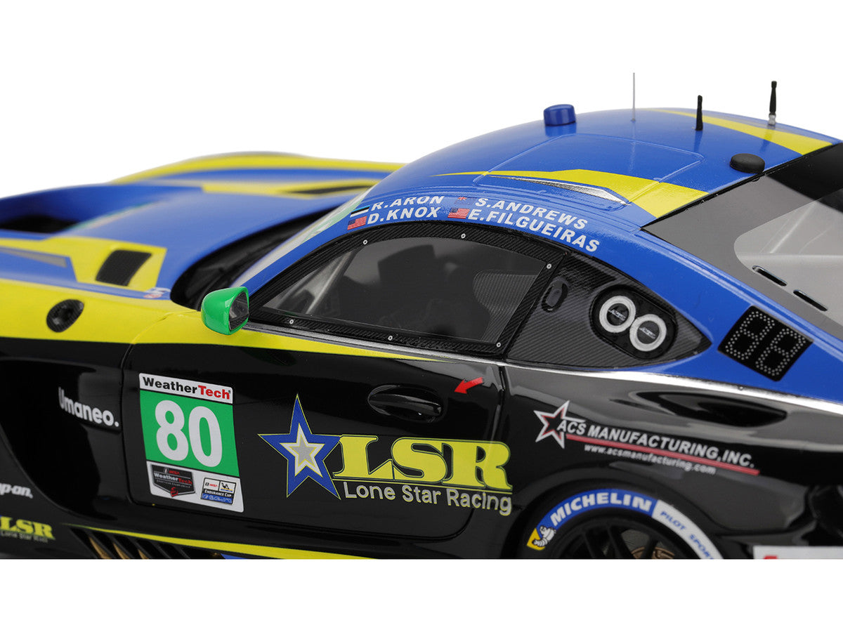 Mercedes-AMG GT3 EVO #80 Scott Andrews - Ralf Aron - Eric Filgueiras - Dan Knox "Lone Star Racing" IMSA "24 Hours of Daytona" (2025) 1/18 Model Car by Top Speed LuxuryLifeWay Online Store