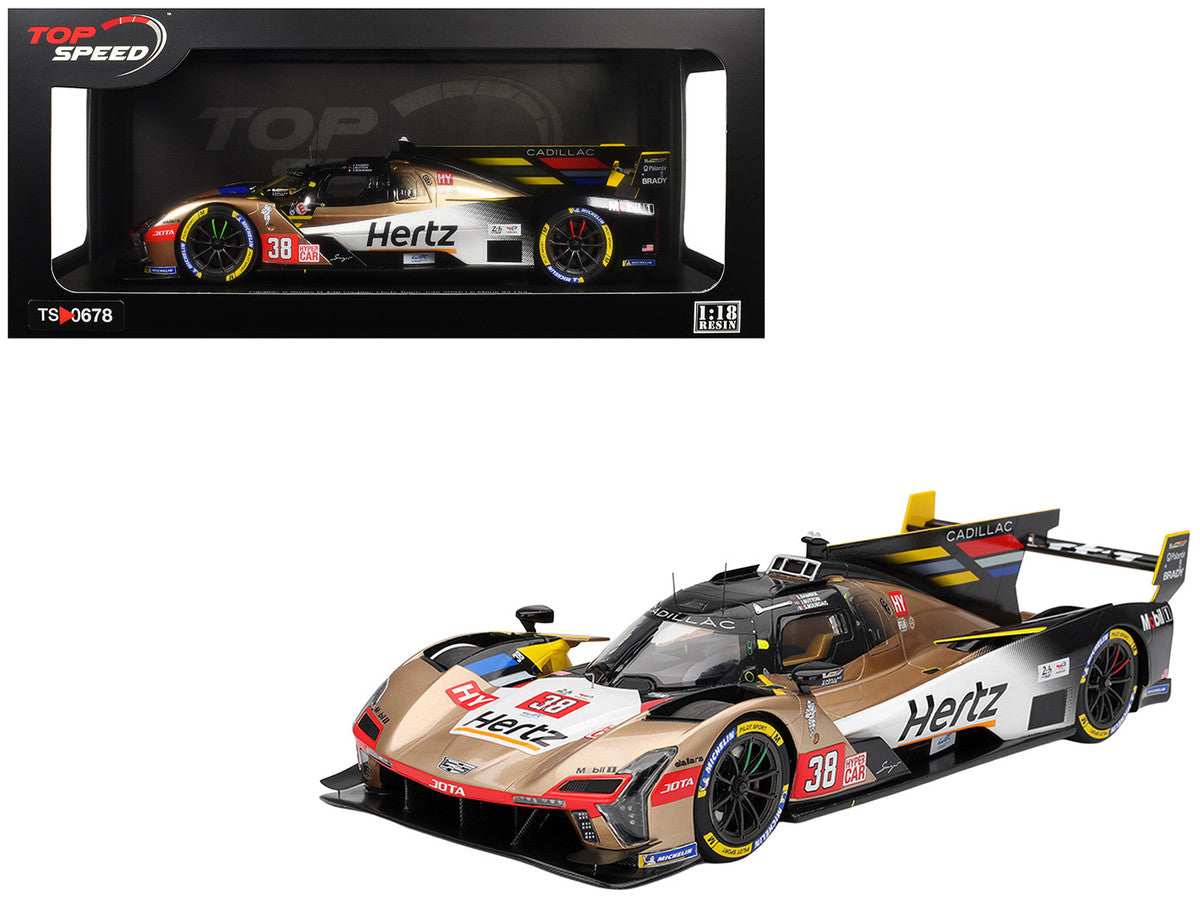 Cadillac V-Series.R #38 Earl Bamber - Sebastien Bourdais - Jenson Button "Cadillac Hertz Team Jota" FIA WEC "24 Hours of Le Mans" (2025) 1/18 Model Car by Top Speed LuxuryLifeWay Online Store