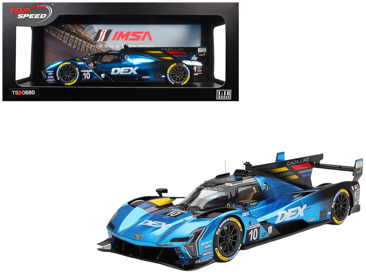 Cadillac V-Series.R #10 Filipe Albuquerque - Brendon Hartley - Will Stevens - Ricky Taylor "Cadillac Wayne Taylor Racing" IMSA "24 Hours of Daytona" (2025) 1/18 Model Car by Top Speed LuxuryLifeWay Online Store