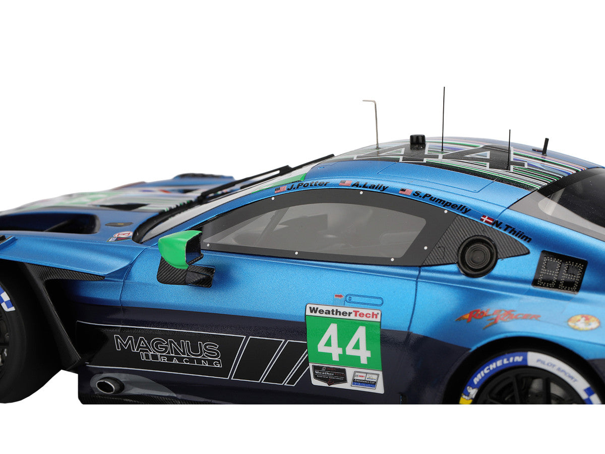 Aston Martin Vantage GT3 EVO #44 Andy Lally - John Potter - Spencer Pumpelly - Nicki Thiim "Magnus Racing" IMSA "24 Hours of Daytona" (2025) 1/18 Model Car by Top Speed LuxuryLifeWay Online Store