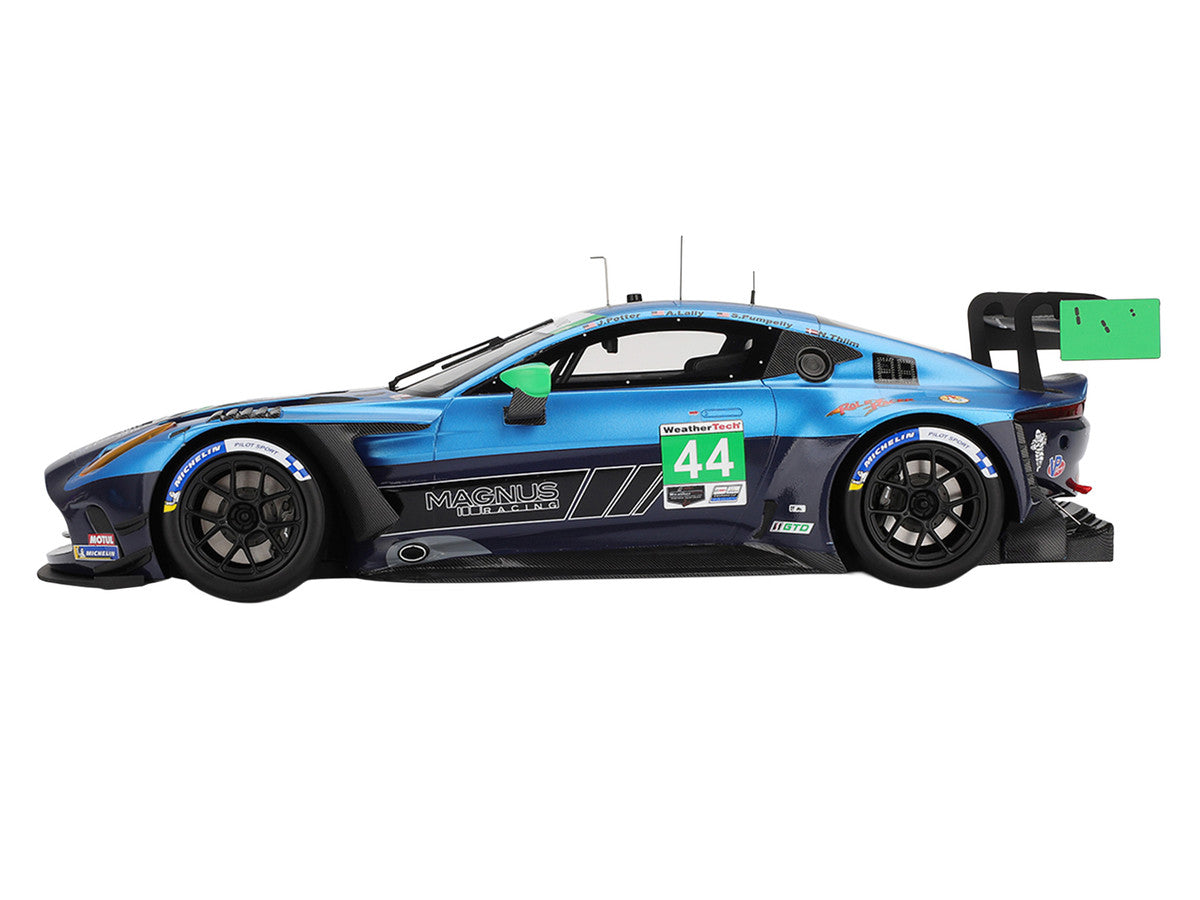 Aston Martin Vantage GT3 EVO #44 Andy Lally - John Potter - Spencer Pumpelly - Nicki Thiim "Magnus Racing" IMSA "24 Hours of Daytona" (2025) 1/18 Model Car by Top Speed LuxuryLifeWay Online Store