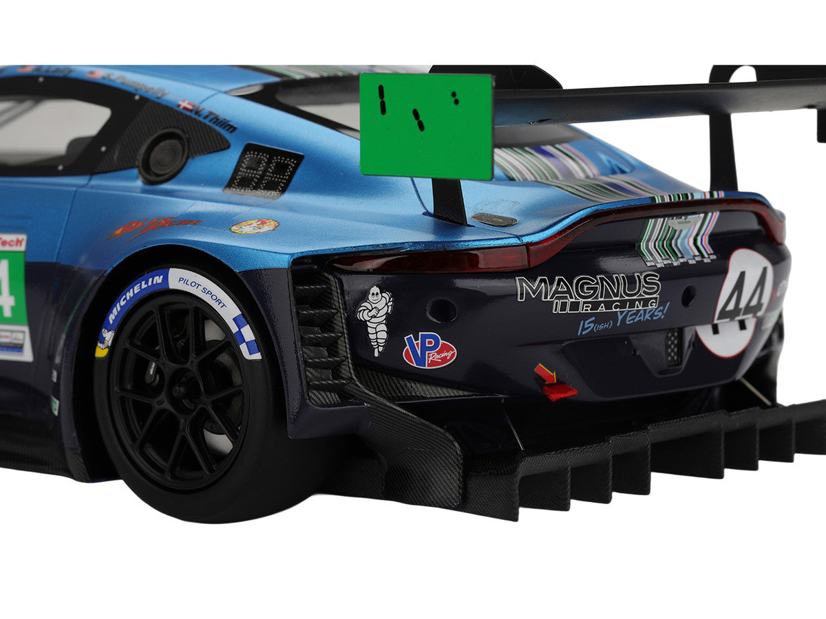 Aston Martin Vantage GT3 EVO #44 Andy Lally - John Potter - Spencer Pumpelly - Nicki Thiim "Magnus Racing" IMSA "24 Hours of Daytona" (2025) 1/18 Model Car by Top Speed LuxuryLifeWay Online Store