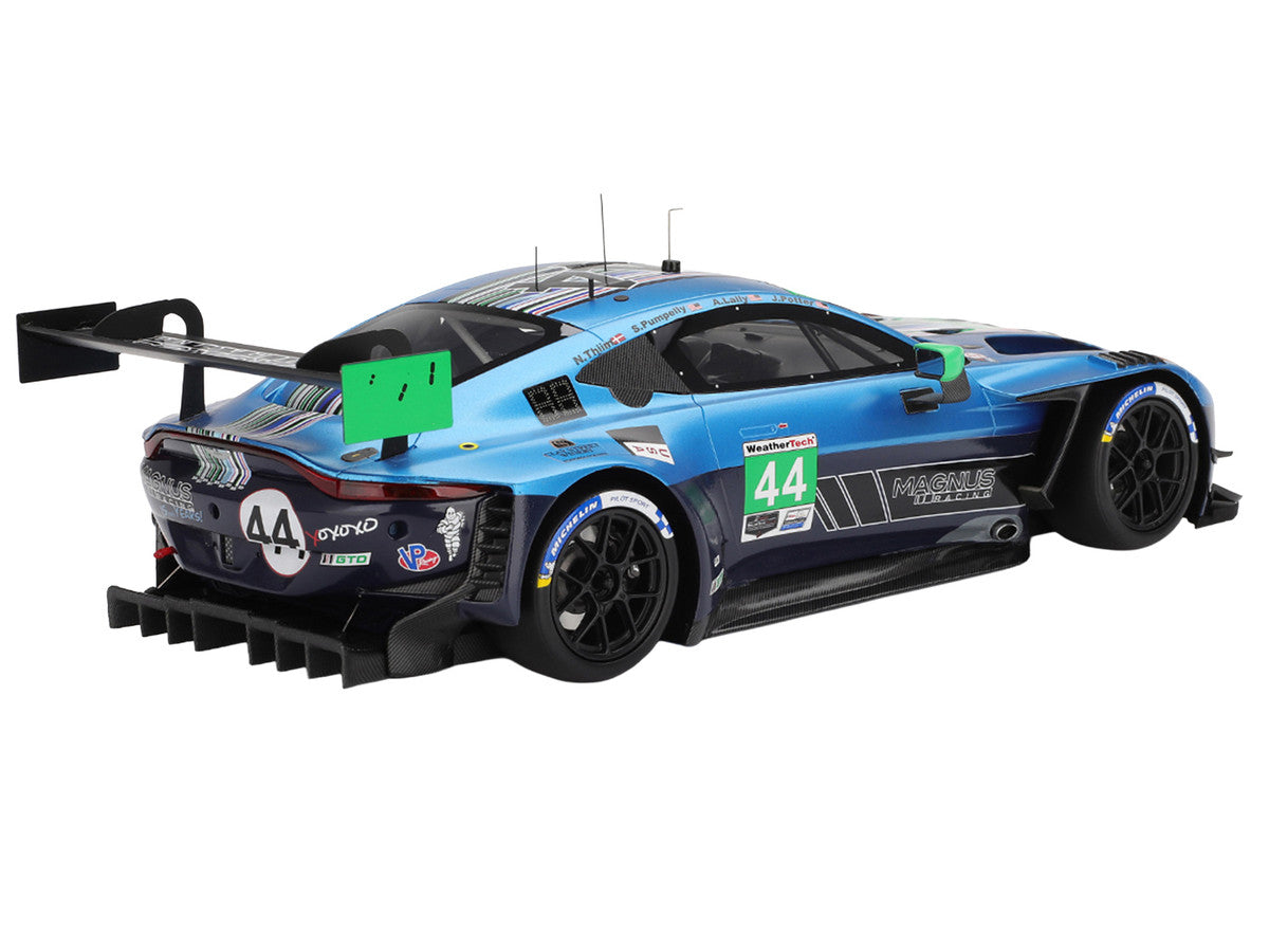 Aston Martin Vantage GT3 EVO #44 Andy Lally - John Potter - Spencer Pumpelly - Nicki Thiim "Magnus Racing" IMSA "24 Hours of Daytona" (2025) 1/18 Model Car by Top Speed LuxuryLifeWay Online Store