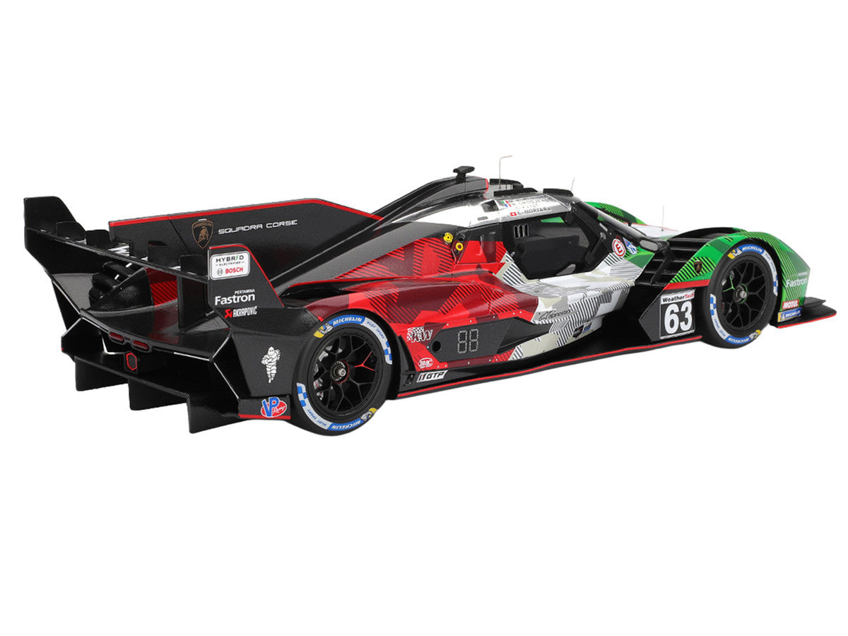 Lamborghini SC63 #63 Mirko Bortolotti - Romain Grosjean - Daniil Kvyat - Edoardo Mortara "Automobili Lamborghini Squadra Corse" IMSA "24 Hours of Daytona" (2025) 1/18 Model Car by Top Speed LuxuryLifeWay Online Store