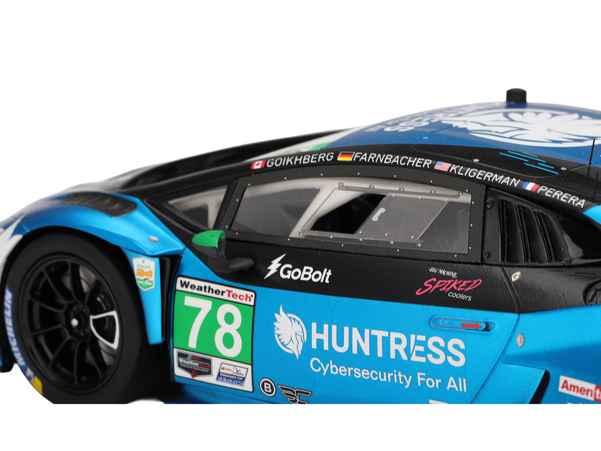 Lamborghini Huracan GT3 EVO2 #78 Mario Farnbacher - Misha Goikhberg - Parker Kligerman - Franck Perera "Forte Racing" IMSA "24 Hours of Daytona" (2025) 1/18 Model Car by Top Speed LuxuryLifeWay Online Store
