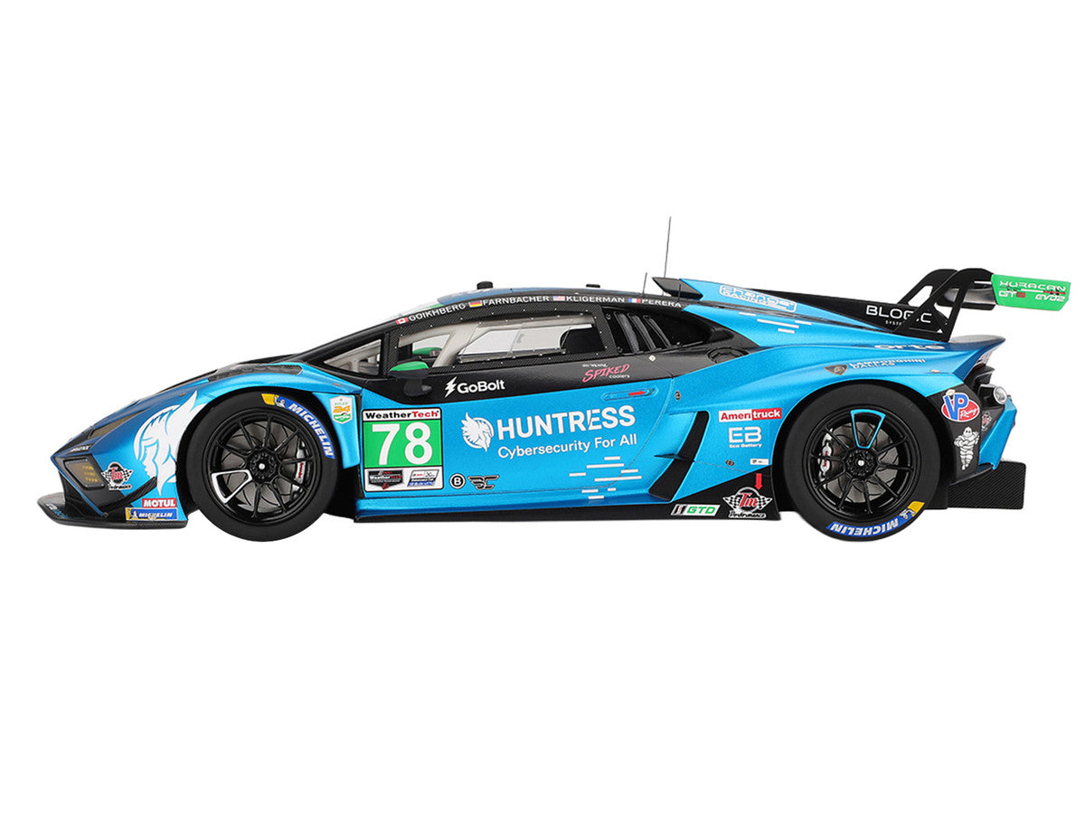 Lamborghini Huracan GT3 EVO2 #78 Mario Farnbacher - Misha Goikhberg - Parker Kligerman - Franck Perera "Forte Racing" IMSA "24 Hours of Daytona" (2025) 1/18 Model Car by Top Speed LuxuryLifeWay Online Store