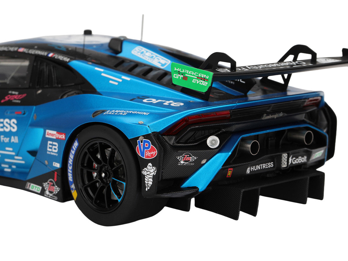 Lamborghini Huracan GT3 EVO2 #78 Mario Farnbacher - Misha Goikhberg - Parker Kligerman - Franck Perera "Forte Racing" IMSA "24 Hours of Daytona" (2025) 1/18 Model Car by Top Speed LuxuryLifeWay Online Store