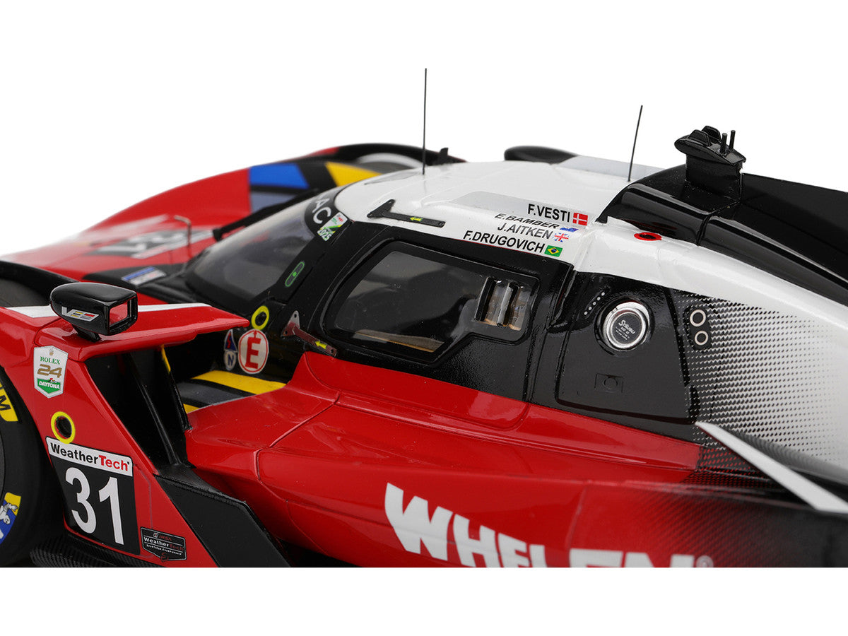 Cadillac V-Series.R #31 Jack Aitken - Felipe Drugovich - Frederik Vesti - Earl Bamber "Cadillac Whelen" IMSA "24 Hours of Daytona" (2025) 1/18 Model Car by Top Speed LuxuryLifeWay Online Store