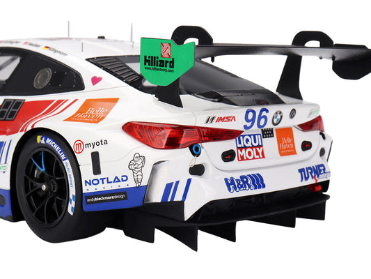 BMW M4 GT3 EVO #96 Robby Foley - Patrick Gallagher - Jens Klingmann - Jake Walker "Turner Motorsport" IMSA "Hours of Daytona" (2025) 1/18 Model Car by Top Speed LuxuryLifeWay Online Store