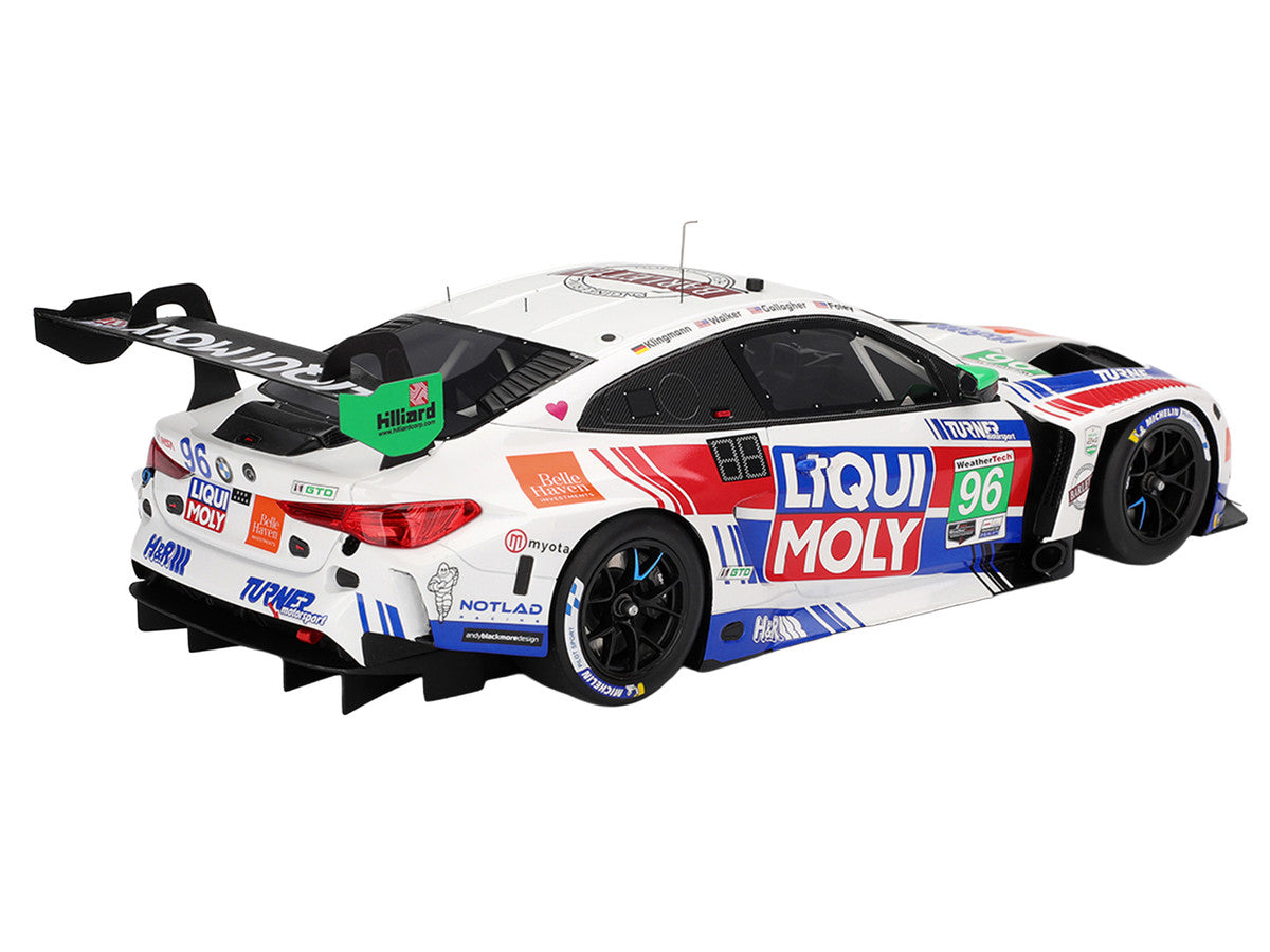 BMW M4 GT3 EVO #96 Robby Foley - Patrick Gallagher - Jens Klingmann - Jake Walker "Turner Motorsport" IMSA "Hours of Daytona" (2025) 1/18 Model Car by Top Speed LuxuryLifeWay Online Store