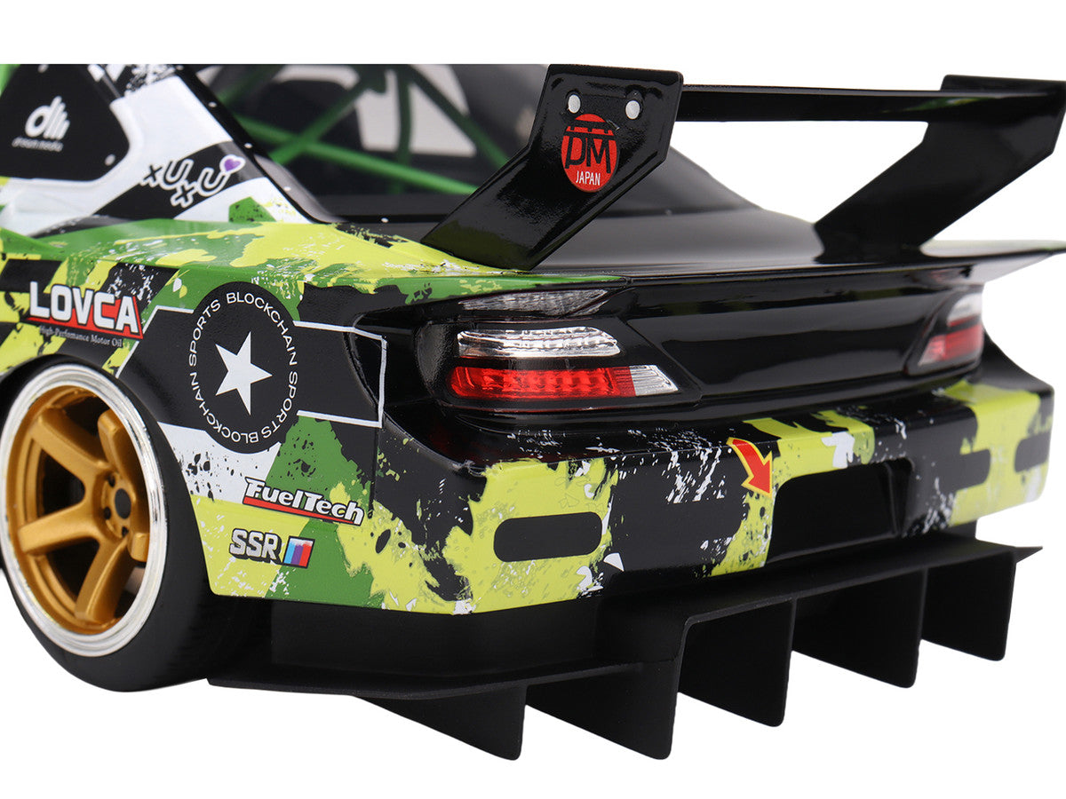 Nissan LB-Super Silhouette S15 SILVIA RHD (Right Hand Drive) #555 V2 Yukio Fausto "Formula Drift Japan" (2024) 1/18 Model Car by Top Speed LuxuryLifeWay Online Store