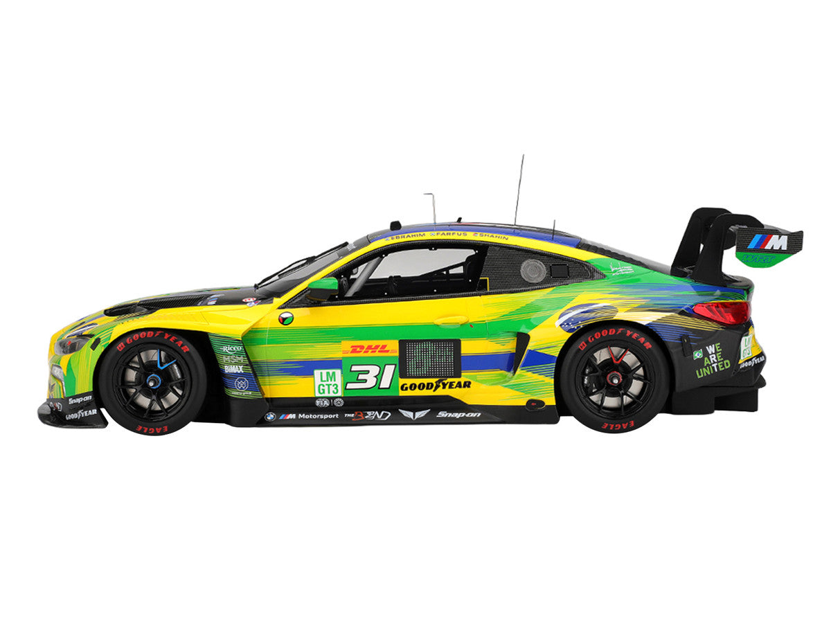 BMW M4 GT3 EVO #31 Pedro Ebrahim - Augusto Farfus - Yasser Shahin "The Bend Team WRT" WEC "6 Hours of Sao Paulo" (2025) 1/18 Model Car by Top Speed LuxuryLifeWay Online Store