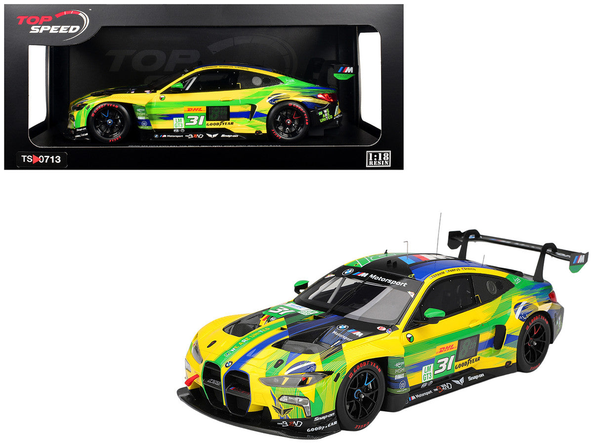 BMW M4 GT3 EVO #31 Pedro Ebrahim - Augusto Farfus - Yasser Shahin "The Bend Team WRT" WEC "6 Hours of Sao Paulo" (2025) 1/18 Model Car by Top Speed LuxuryLifeWay Online Store