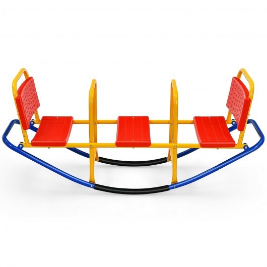 Outdoor Kids Seesaw Swivel Teeter for 3 to 8 Years Old-Blue LuxuryLifeWay Online Store