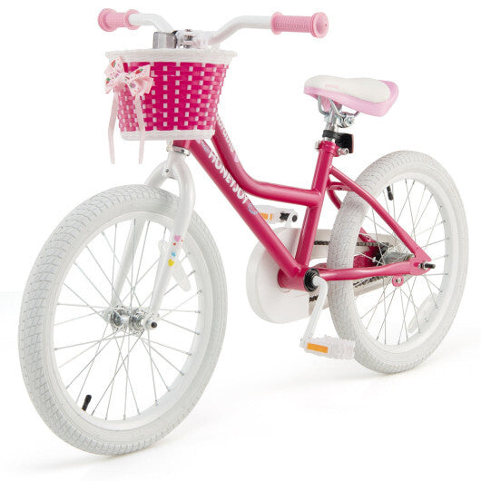 Kids Bicycle 18 Inch Toddler and Kids Bike with Training Wheels for 6-8 Year Old Kids-Pink LuxuryLifeWay Online Store