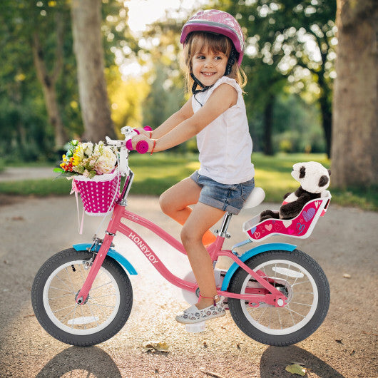 Kids Bicycle with Training Wheels and Basket for Boys and Girls Age 3-9 Years-14 inches LuxuryLifeWay Online Store