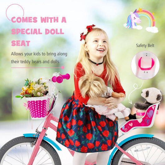 Kids Bicycle with Training Wheels and Basket for Boys and Girls Age 3-9 Years-14 inches LuxuryLifeWay Online Store