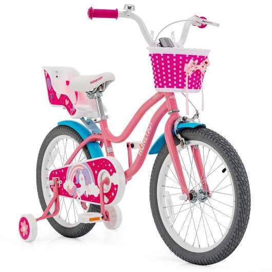 Kids Bicycle with Training Wheels and Basket for Boys and Girls Age 3-9 Years-14 inches LuxuryLifeWay Online Store