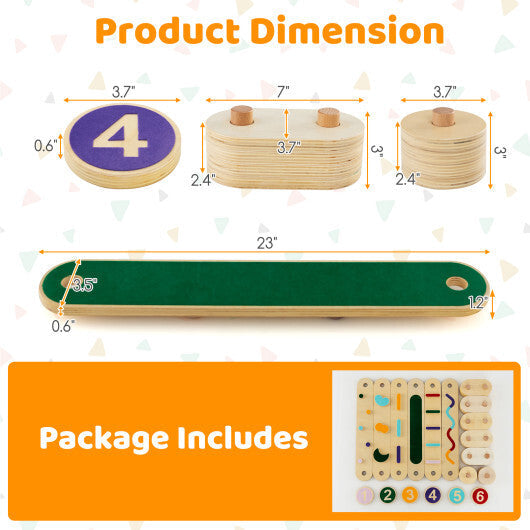 Montessori Balance Beam Set Wooden Balance Boards with Stepping Stones LuxuryLifeWay Online Store