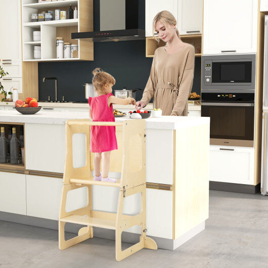 7-in-1 Toddler Climbing Toy Connected Table and Chair Set for Boys and Girls Aged 3-14 Years Old-Multicolor LuxuryLifeWay Online Store