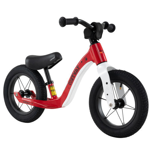 12-Inch Balance Bike with Adjustable Seat and Rotatable Handlebar for Over 36 Months Old-Green LuxuryLifeWay Online Store
