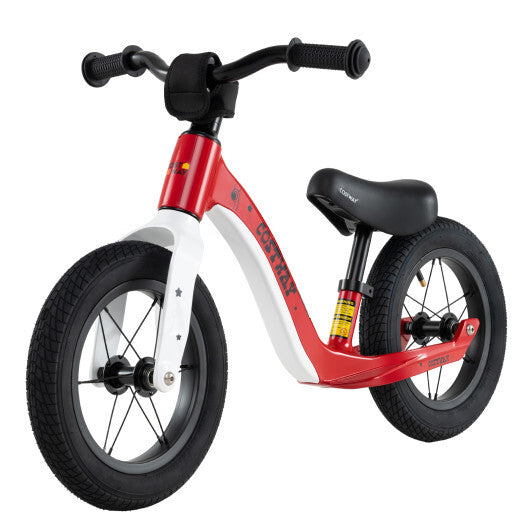 12-Inch Balance Bike with Adjustable Seat and Rotatable Handlebar for Over 36 Months Old-Green LuxuryLifeWay Online Store