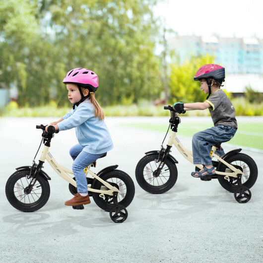 12 Inches Kids Bike Sport Bicycle with Removable Training Wheels - Size: 12 inches LuxuryLifeWay Online Store