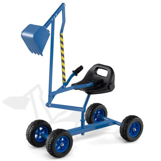 Sand Digger for Kids with 2-Handed Controls and Flexible Shovel-Blue LuxuryLifeWay Online Store