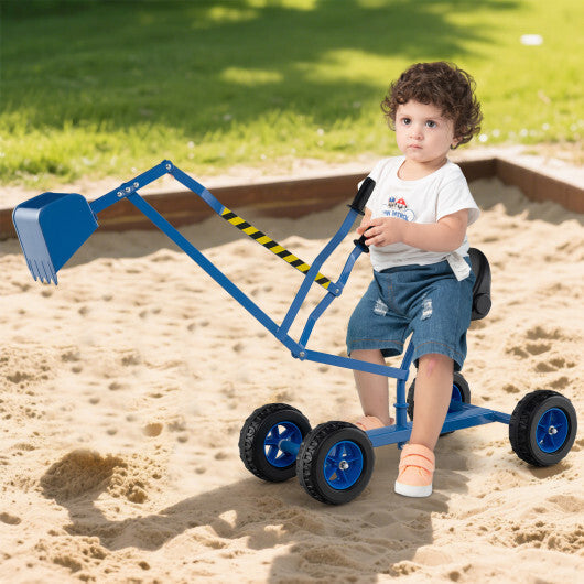 Sand Digger for Kids with 2-Handed Controls and Flexible Shovel-Blue LuxuryLifeWay Online Store