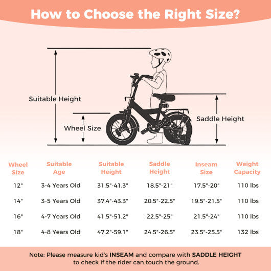 16 Inch Kids Bike Adjustable for 3-8 Years Old Children Pink - Stars & Moon - Color: Pink - Size: 16 inches LuxuryLifeWay Online Store