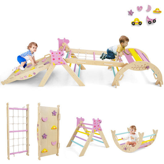 Triangle Set 8-in-1 Foldable Baby Climbing Toys Unicorn Theme LuxuryLifeWay Online Store