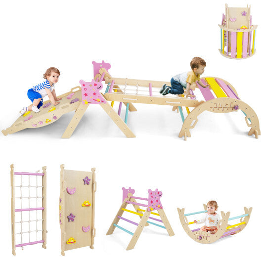 Triangle Set 8-in-1 Foldable Baby Climbing Toys Unicorn Theme LuxuryLifeWay Online Store