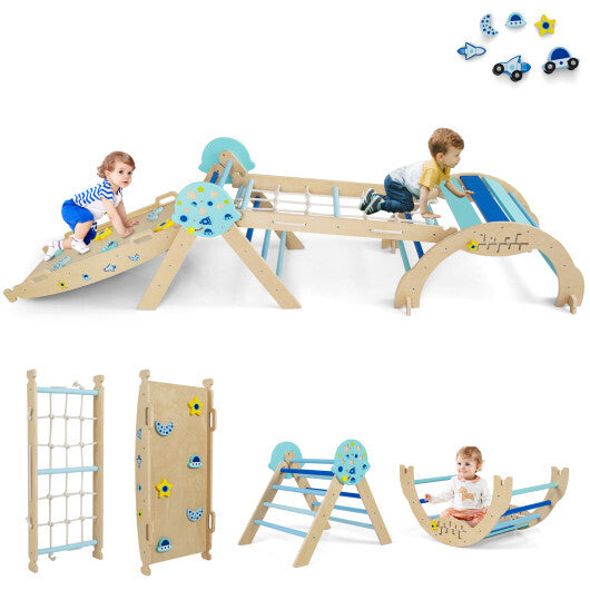 Triangle Set 8-in-1 Foldable Baby Climbing Toys Unicorn Theme LuxuryLifeWay Online Store