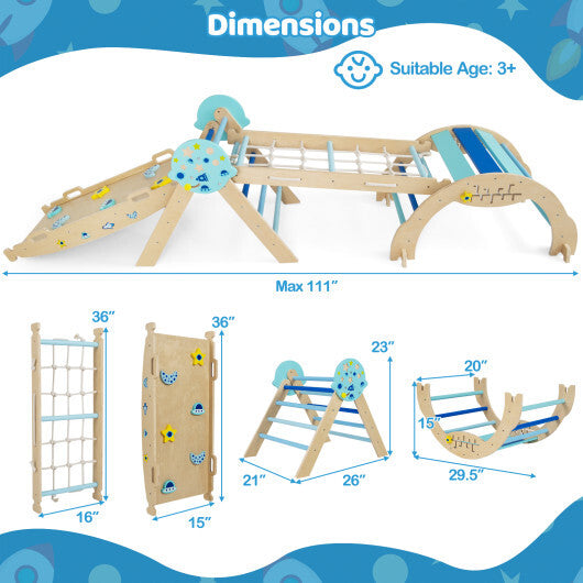Triangle Set 8-in-1 Foldable Baby Climbing Toys Unicorn Theme LuxuryLifeWay Online Store