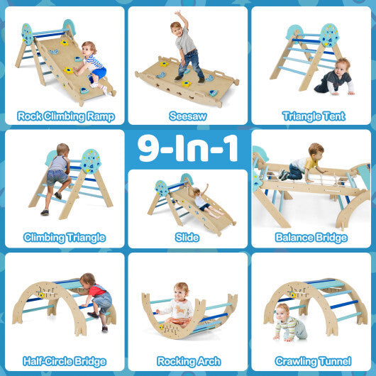 Triangle Set 8-in-1 Foldable Baby Climbing Toys Unicorn Theme LuxuryLifeWay Online Store