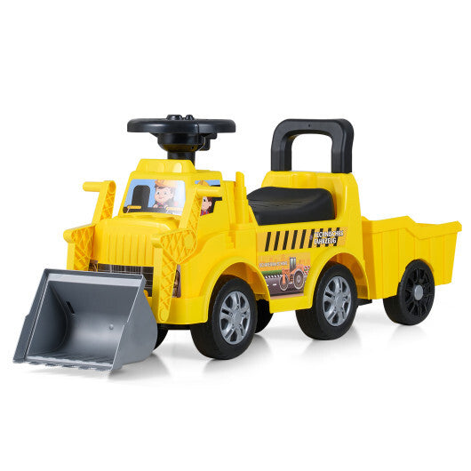 Kids Digger Ride on Truck with Shovel and Under-Seat Compartment LuxuryLifeWay Online Store
