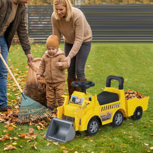 Kids Digger Ride on Truck with Shovel and Under-Seat Compartment LuxuryLifeWay Online Store