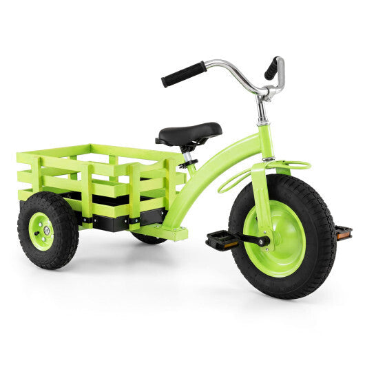 Kids Tricycle with 15 Inch Inflatable Rubber Tires -Green LuxuryLifeWay Online Store
