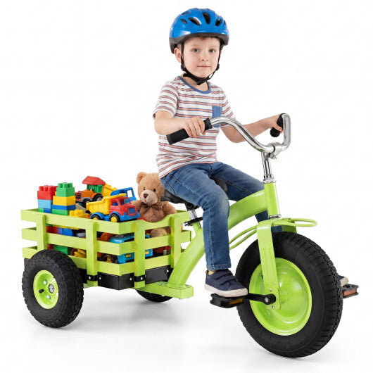 Kids Tricycle with 15 Inch Inflatable Rubber Tires -Green LuxuryLifeWay Online Store