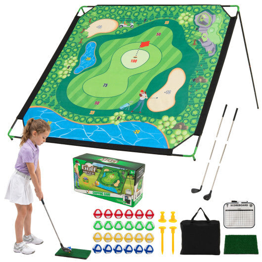 71 x 71 Inches Golf Chipping Game Set for Indoor and Outdoor Practice LuxuryLifeWay Online Store