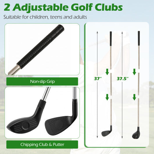 71 x 71 Inches Golf Chipping Game Set for Indoor and Outdoor Practice LuxuryLifeWay Online Store
