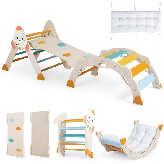 8-in-1 Foldable Climbing Toys for Toddlers Rocket-Themed-Multicolor LuxuryLifeWay Online Store
