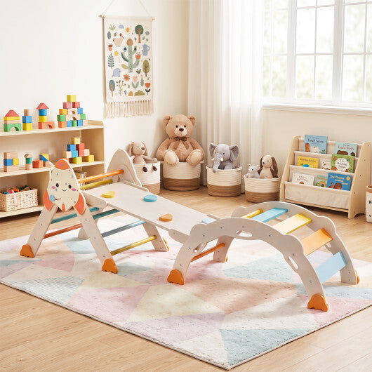 8-in-1 Foldable Climbing Toys for Toddlers Rocket-Themed-Multicolor LuxuryLifeWay Online Store